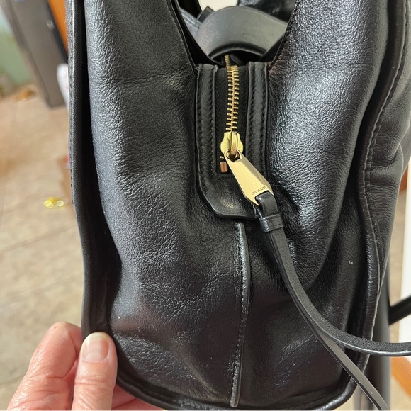 Coach Madison Carlyle Black Leather Slouch Shoulder Bag Turnlock | 32221 - Picture 9 of 15